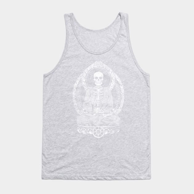 Starving Buddha Grunge - White Halftone Tank Top by GAz